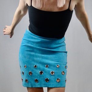 Vintage Suede Miniskirt